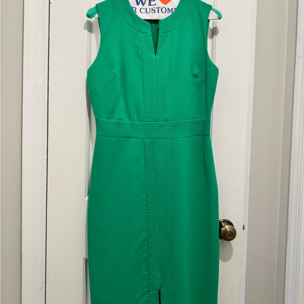 Ann Taylor Vibrant Green Midi Dress